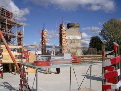 Modell des zukünftigen Potsdamer Theaterbaues